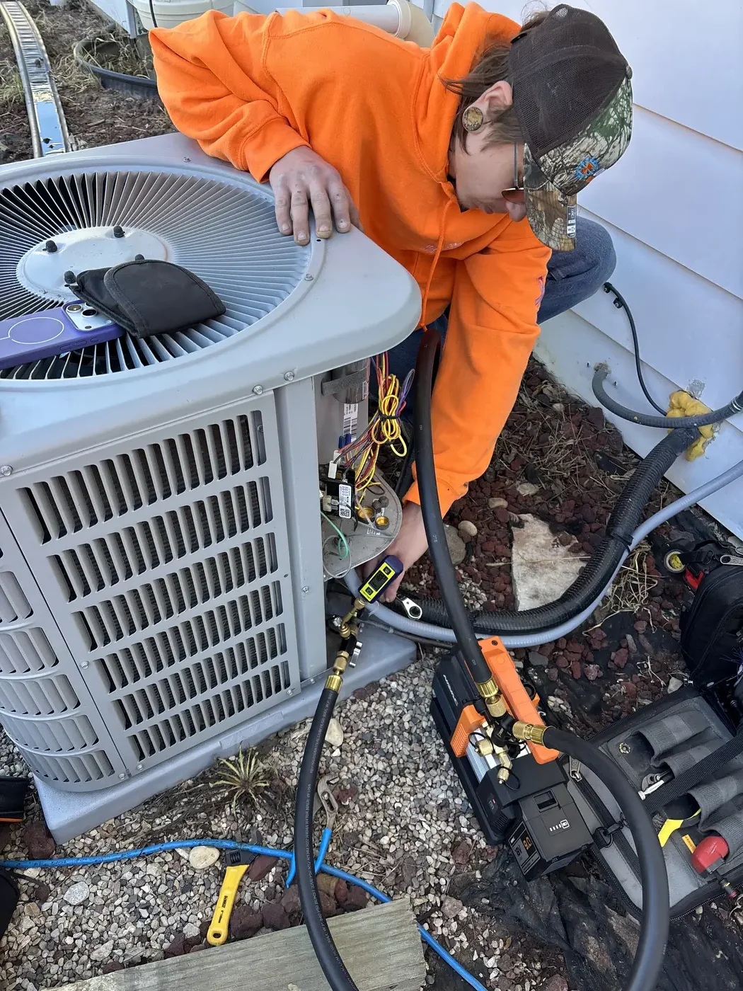 HVAC installation project